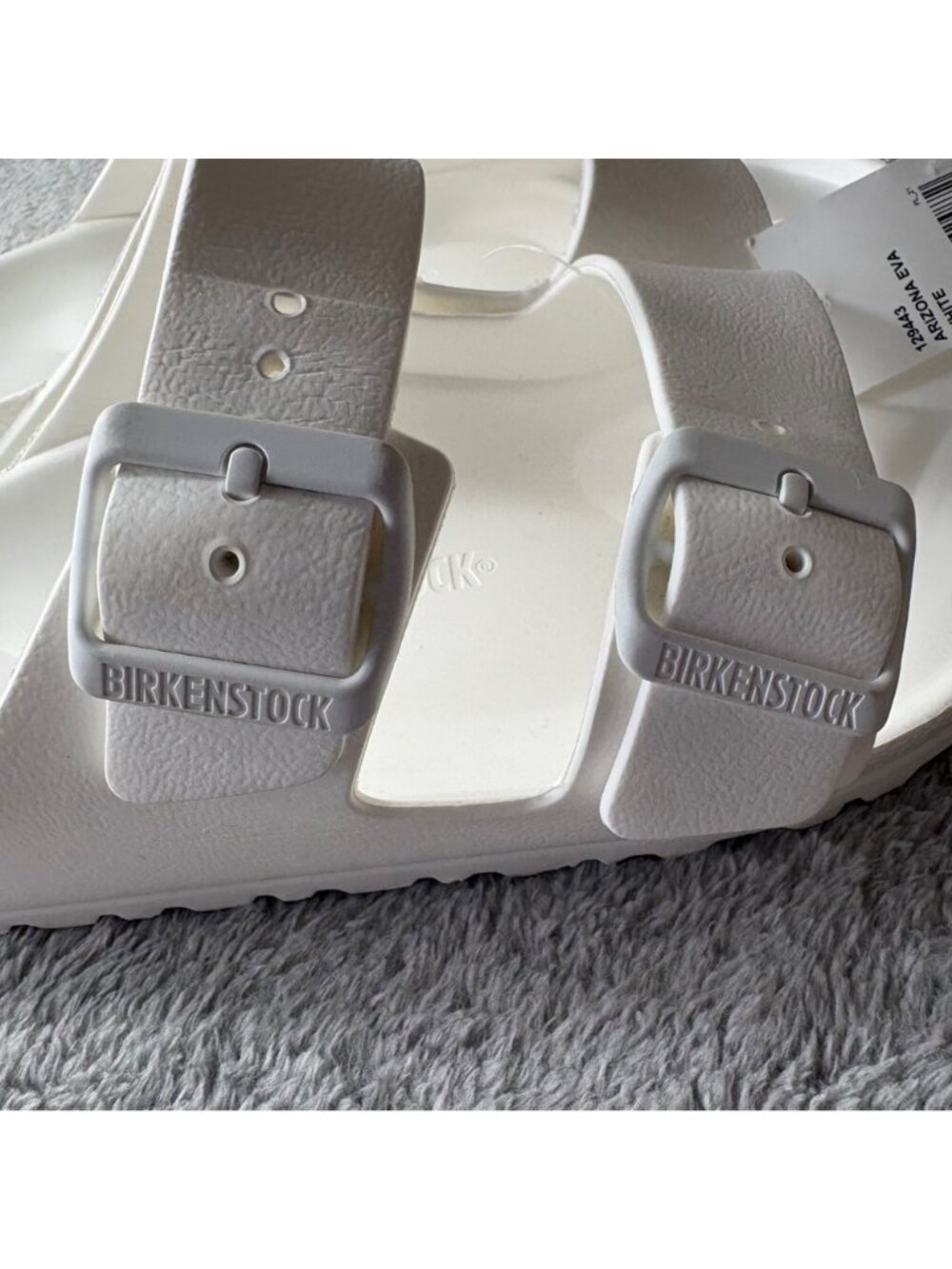 Birkenstock Arizona EVA 38 White New with tags Boho Summer 7.5 8 - Picture 4 of 9